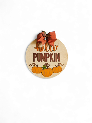 Hello Pumpkin Doorhanger