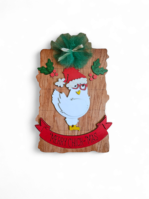 Merry Chick-mas Doorhanger