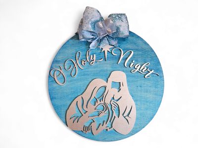 O Holy Night Doorhanger
