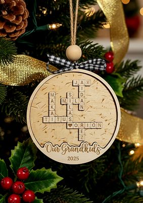 Personalized Scrabble Family Ornament