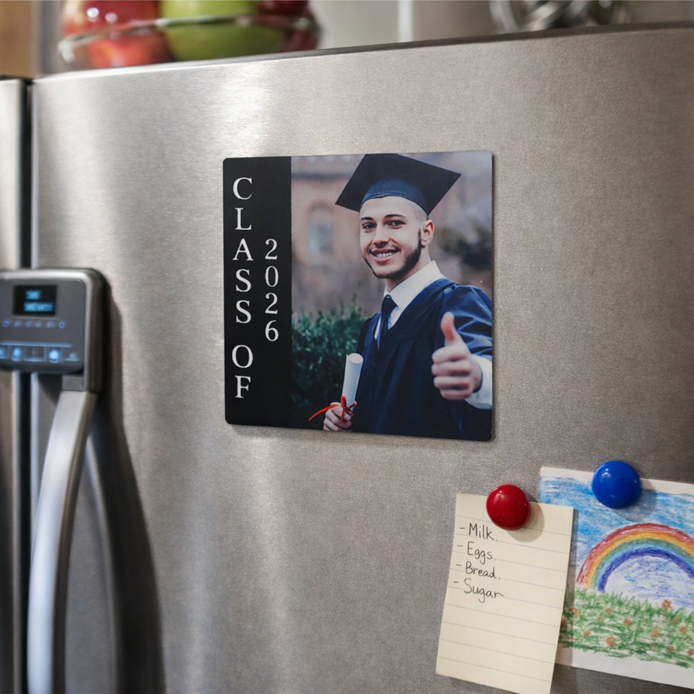 Personalized Graduation Photo Magnet/Imán de Foto Personalizado Pa' la Graduación