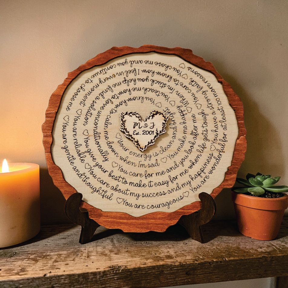 Personalized Love Affirmation Plaque