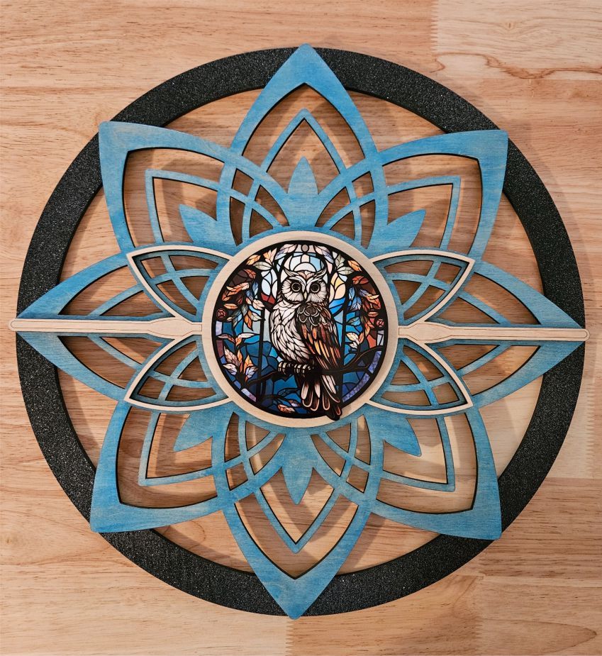 Owl Mixed Media Wall Art