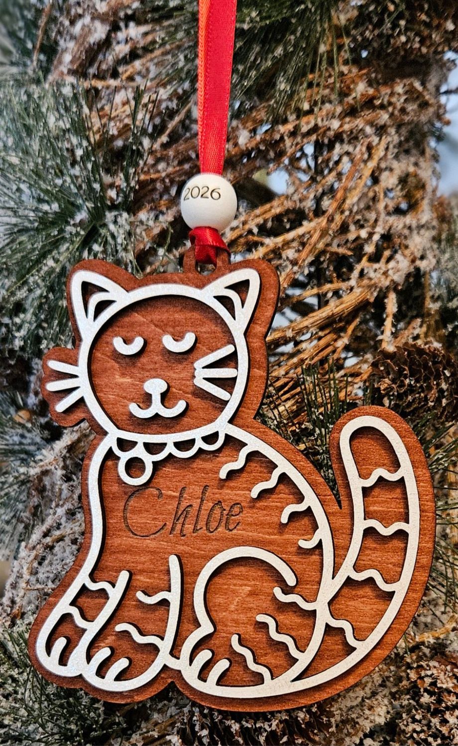 Personalized Gingerbread Pet Christmas Ornament