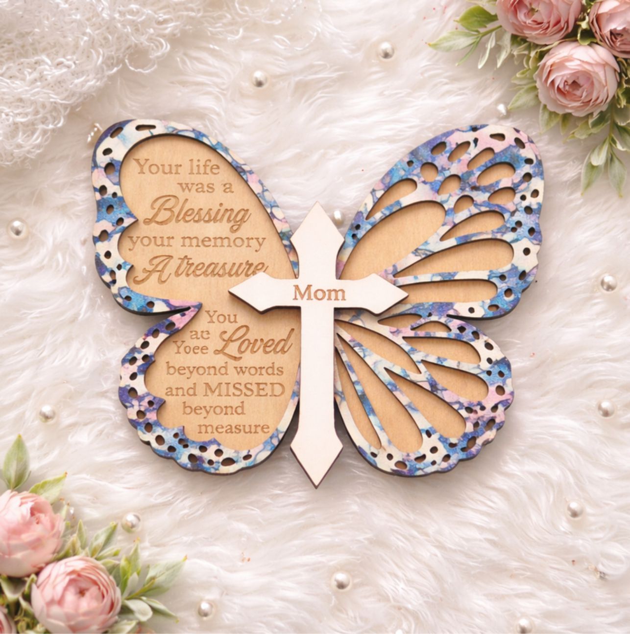Personalized Butterfly Memorial Keepsake