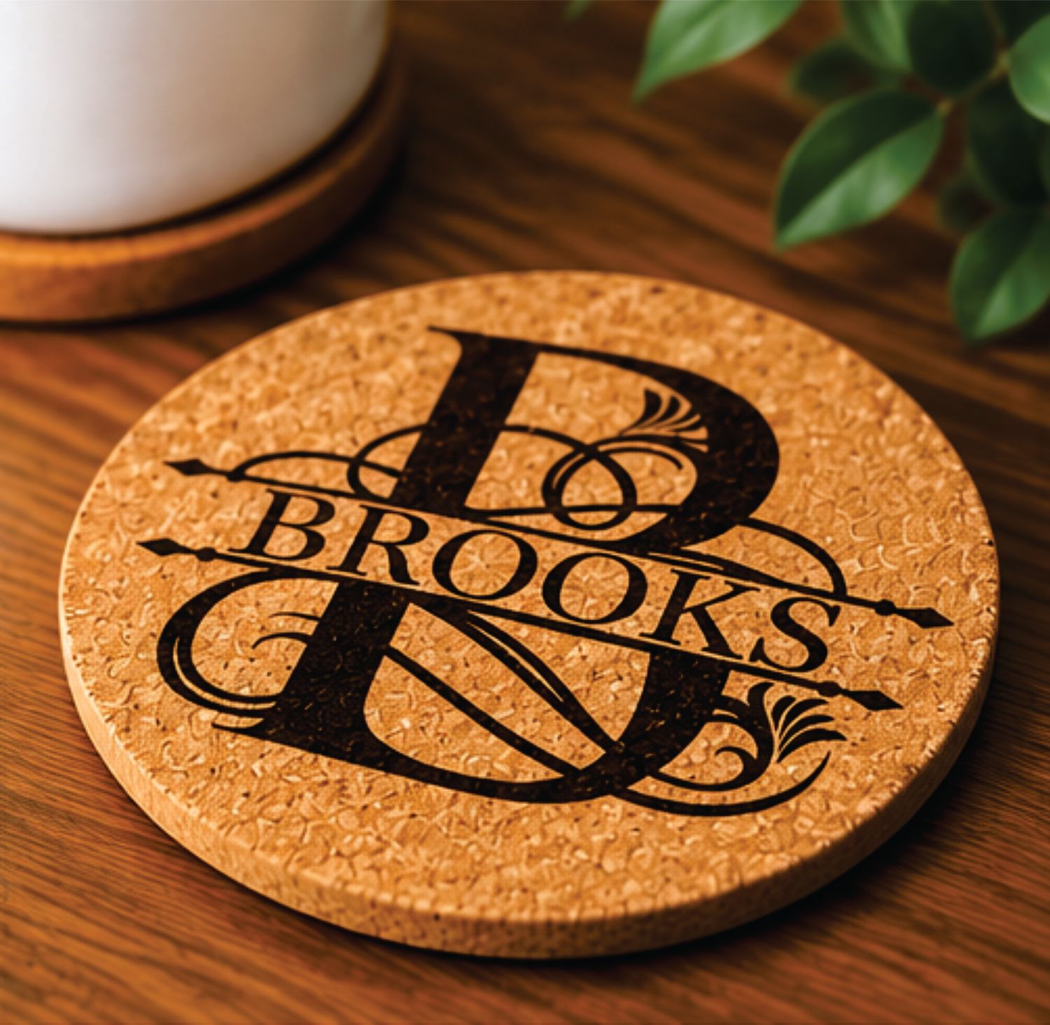Personalized Engraved Cork Coasters
