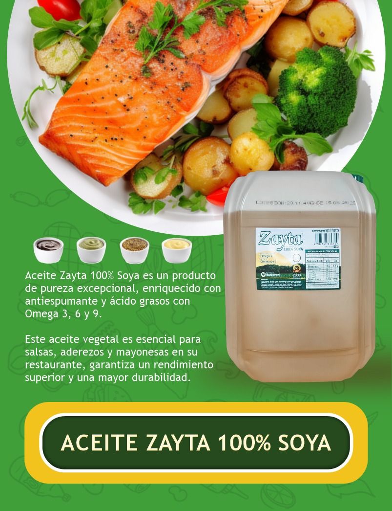 Aceite Zayta 100% Soya 20 Lts