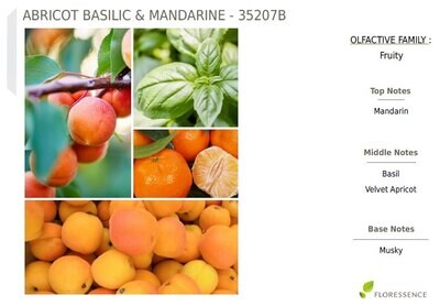 Абрикос и базилик с мандарином