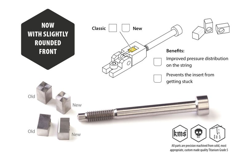 Floyd-Rose® Titanium String Lock Insert Blocks 6 Floyd-Rose® Titanium String Lock Insert Blocks 6