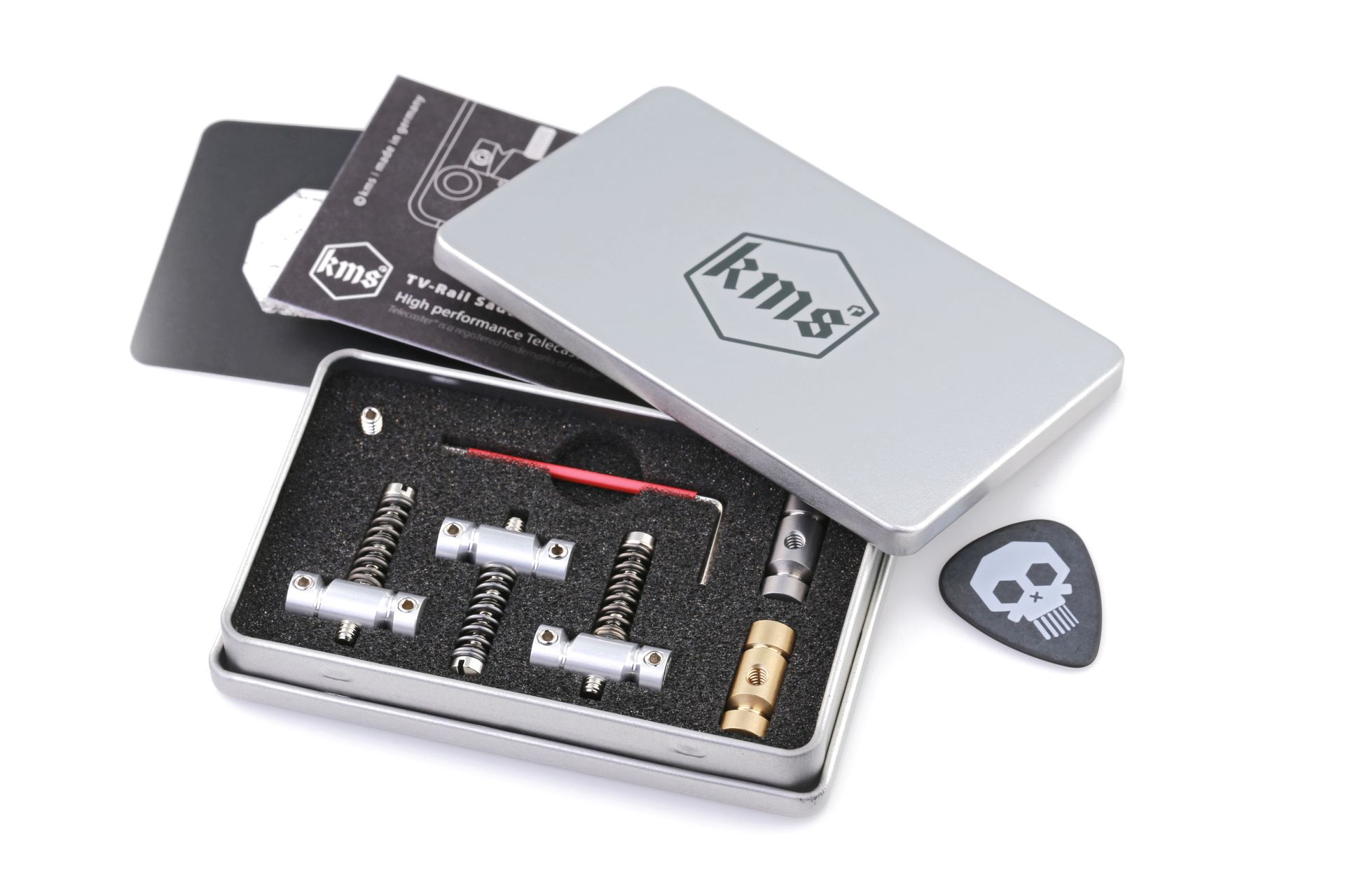 TV-Rails, Aluminum Set, Compensated Tele® Bridge Saddles