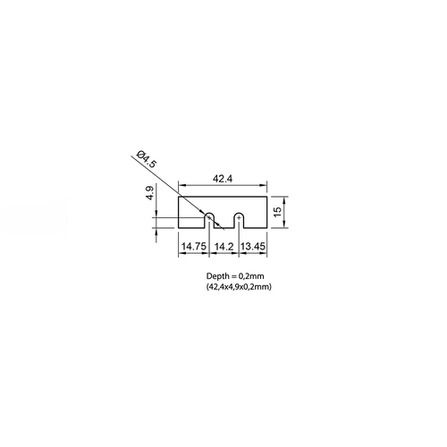 Titanium Locking Nut Shim — 0.2 mm