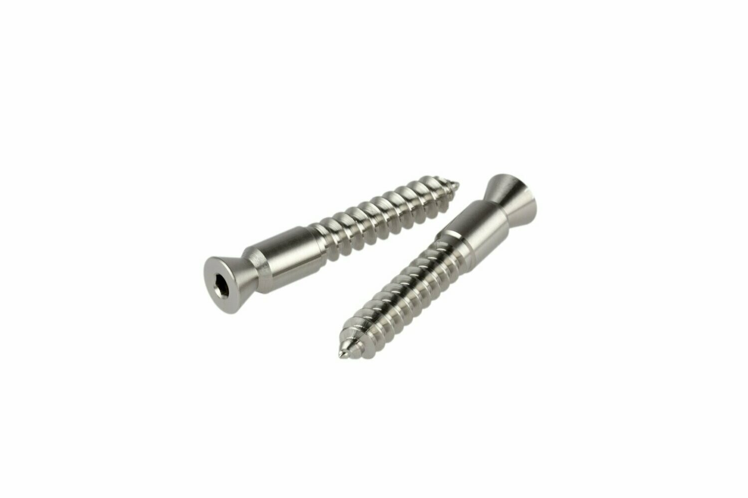 Titanium Tremolo Wood Studs — One-Piece — Set of 2