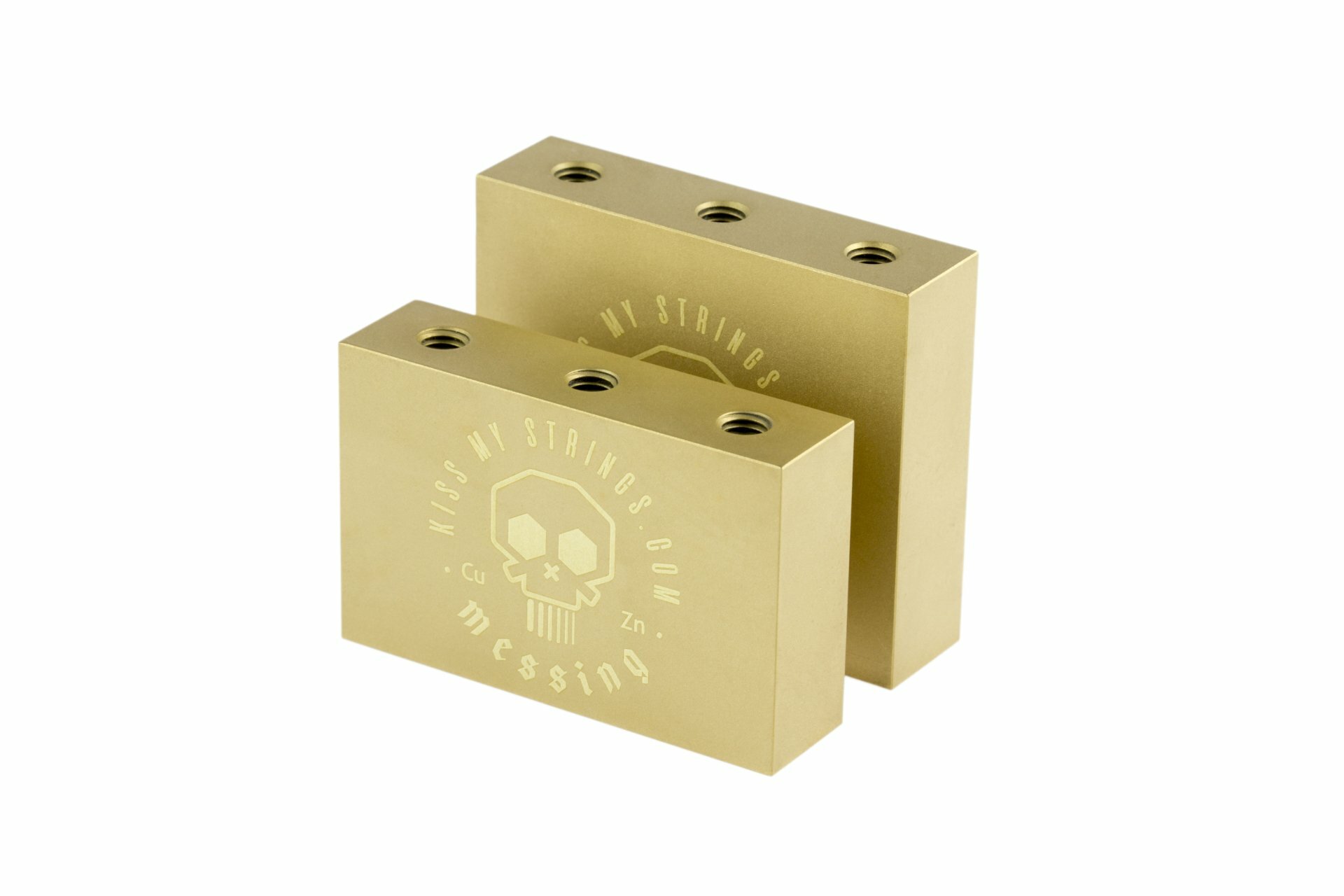 MONOLITH Fixed-Length Brass Tremolo Block — Spring Retainer