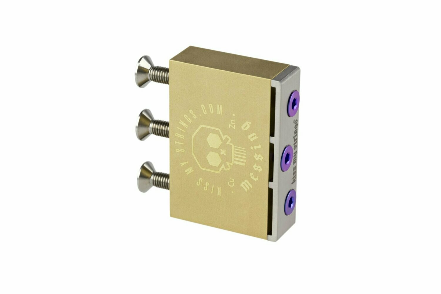 MONOLITH Fixed-Length Brass Tremolo Block — Spring Retainer MONOLITH Fixed-Length Brass Tremolo Block — Spring Retainer