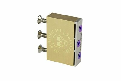 MONOLITH Fixed-Length Brass Tremolo Block — Spring Retainer MONOLITH Fixed-Length Brass Tremolo Block — Spring Retainer