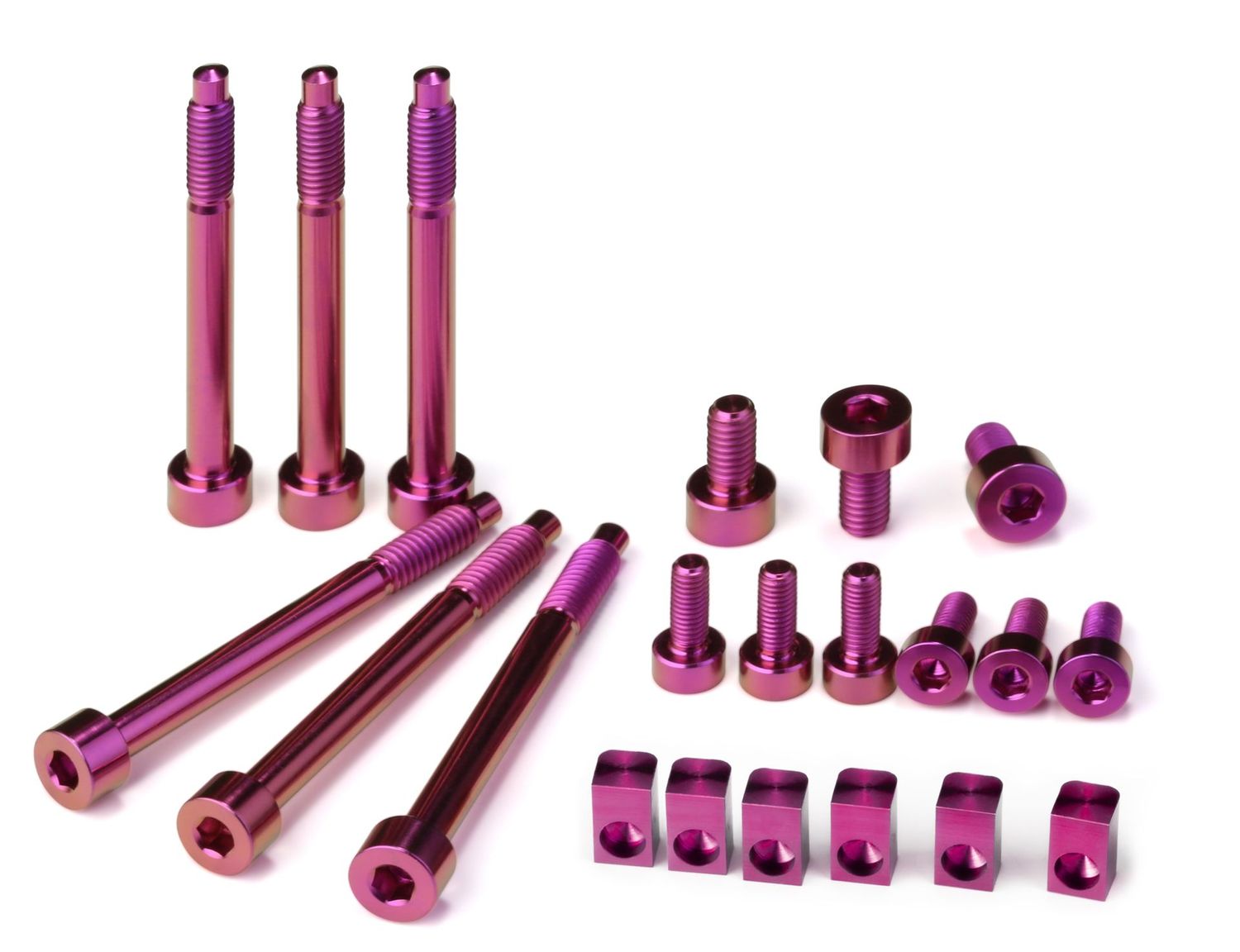 Titanium Upgrade Set — 6-String — Magenta Anodized