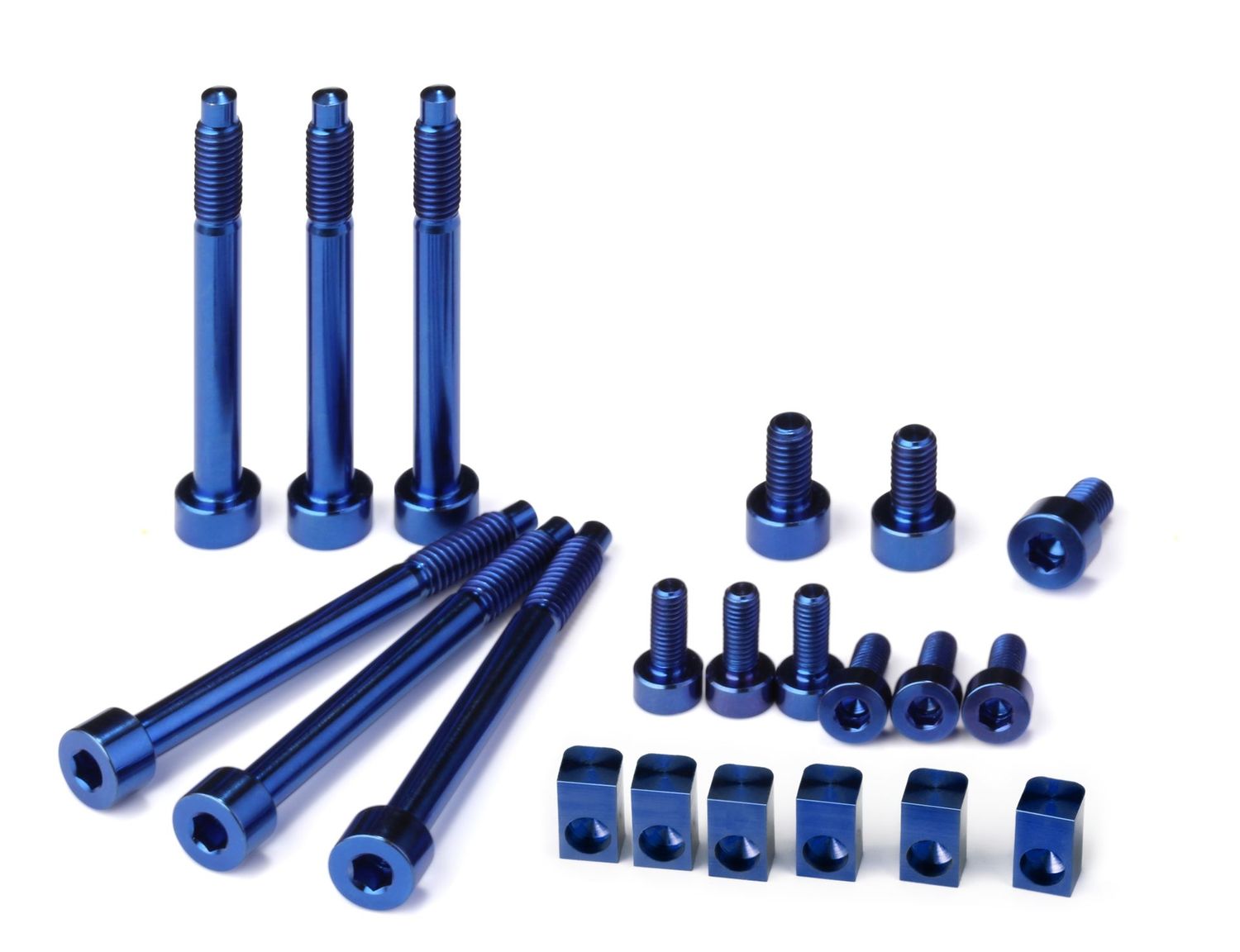 Titanium Upgrade Set — 6-String — Blue Anodized