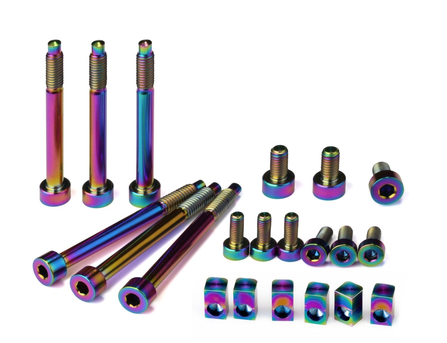 Titanium Upgrade Set — 6-String — Oil Slick PVD