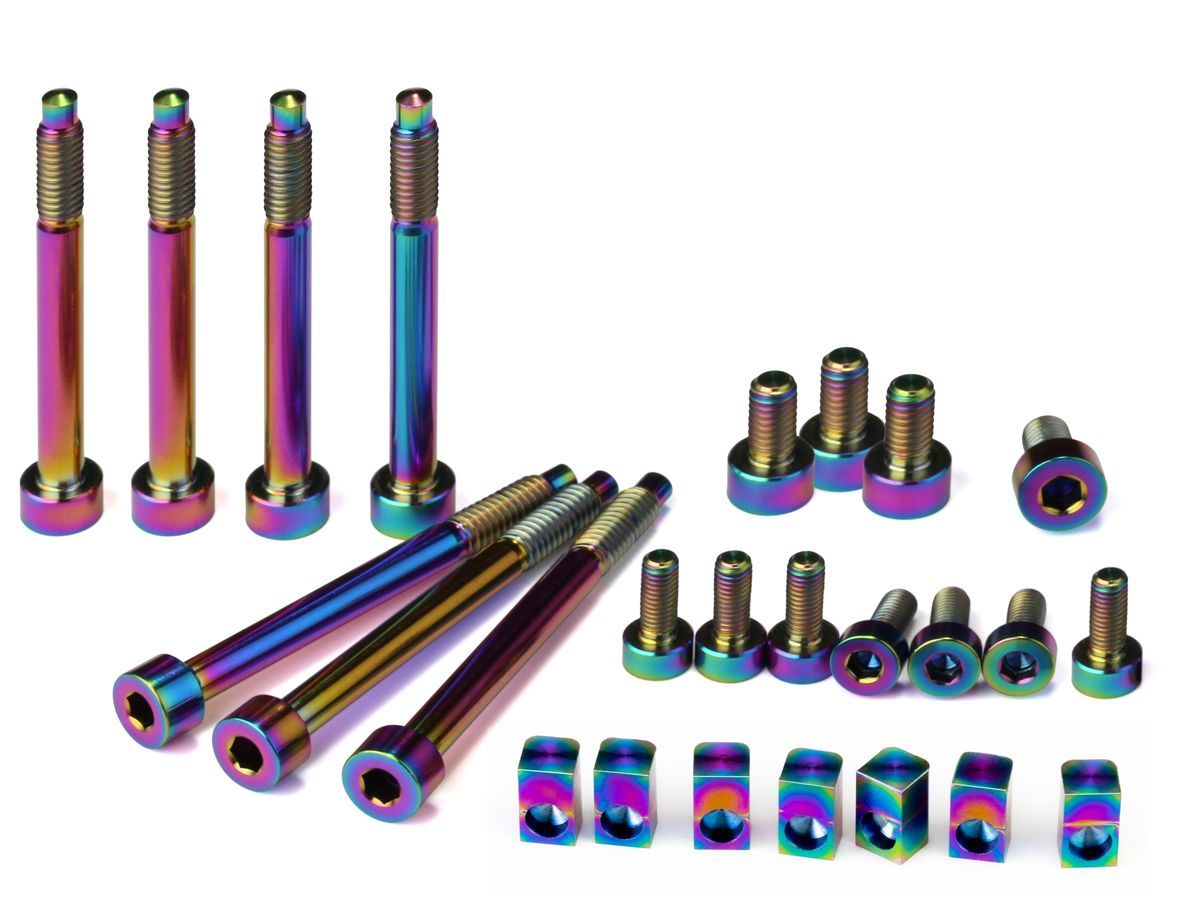 Titanium Upgrade Set — 7-String — Oil Slick PVD