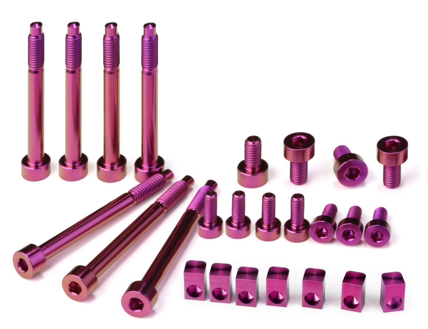 Titanium Upgrade Set — 7-String — Magenta Anodized