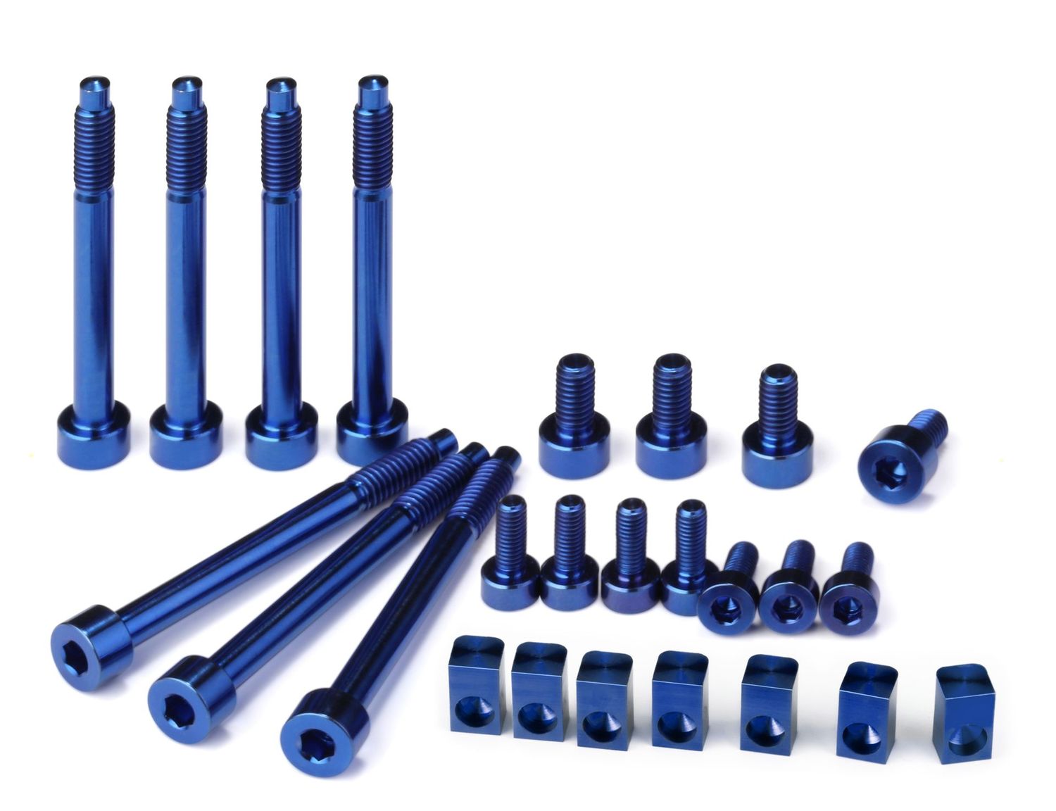 Titanium Upgrade Set — 7-String — Blue Anodized