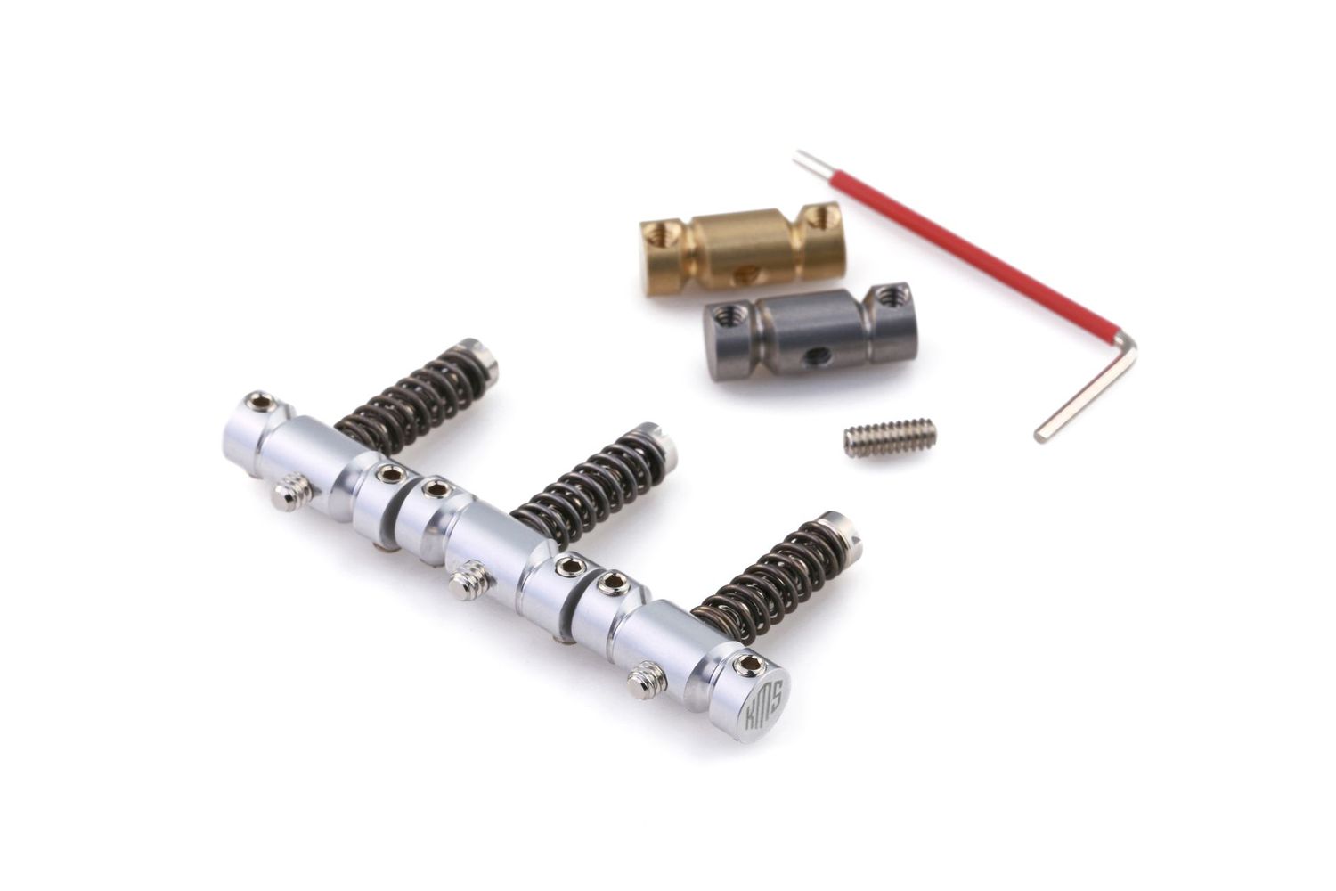 TV-Rails 7075 Aluminum 3+2 Set — Compensated Tele-Style Saddles