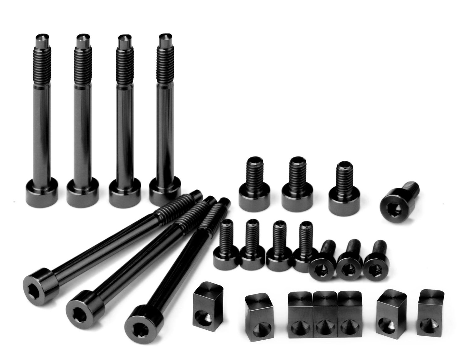 Titanium Upgrade Set — 7-String — Carbon Black PVD