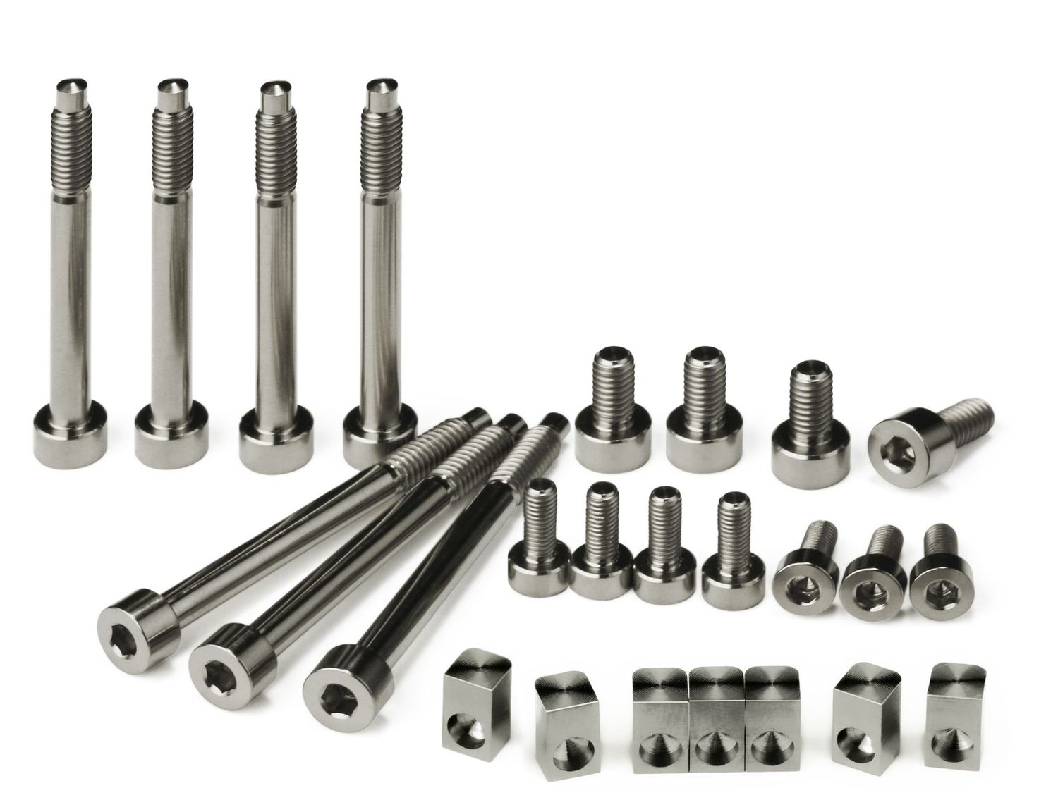 Titanium Upgrade Set — 7-String — Natural Titanium