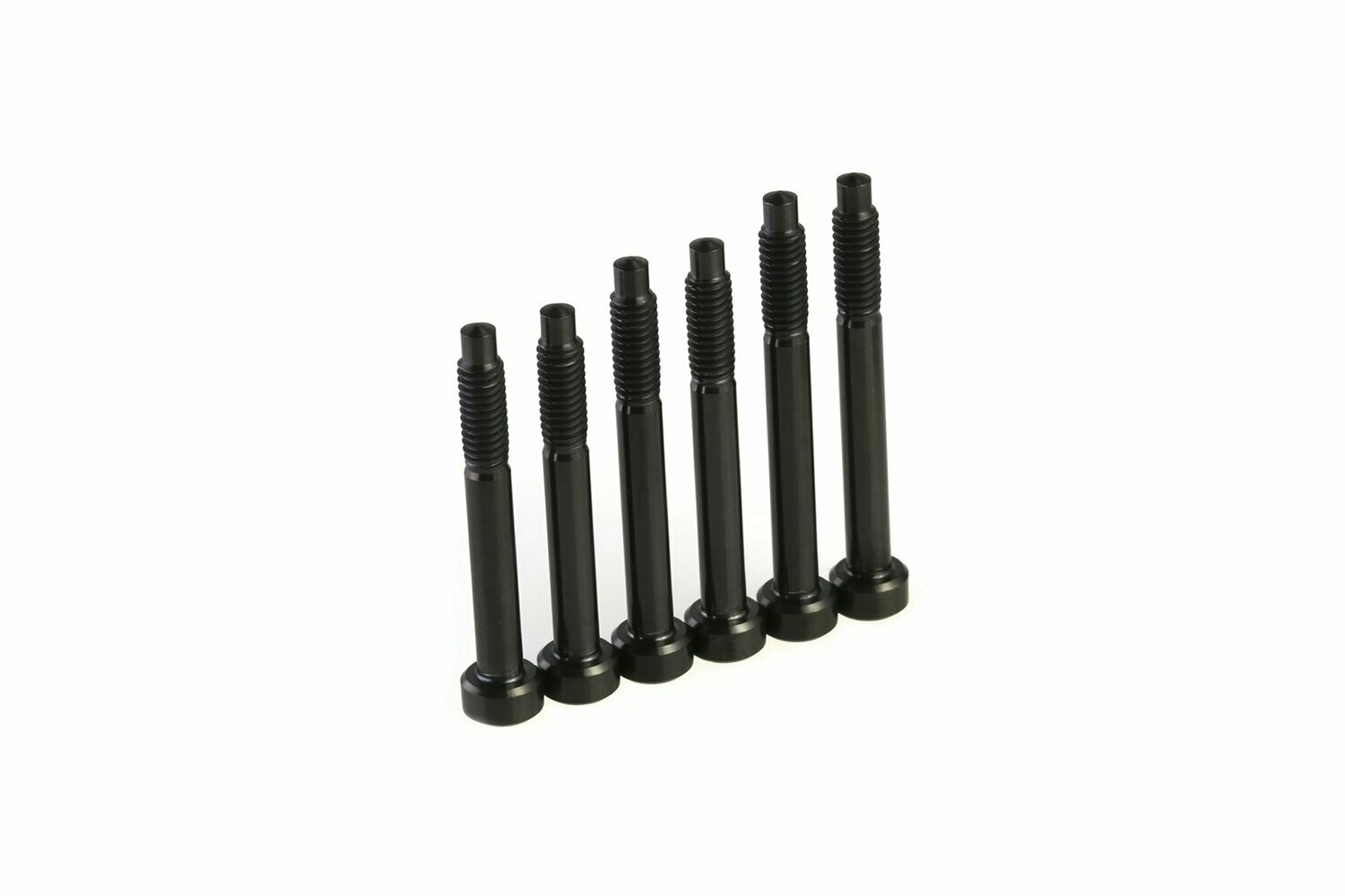 String Lock Conversion Screws — Titanium — Carbon Black PVD — 6 pcs