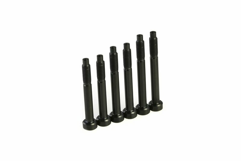 String Lock Conversion Screws — Titanium — Carbon Black PVD — 6 pcs
