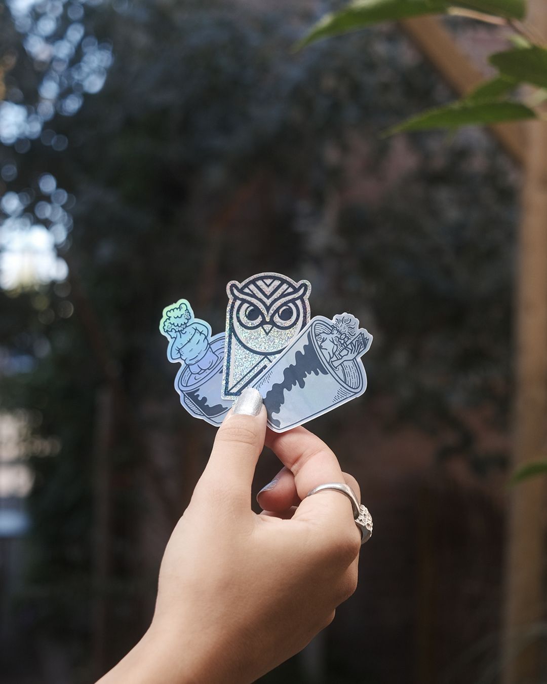 Roast Factory glitter stickers