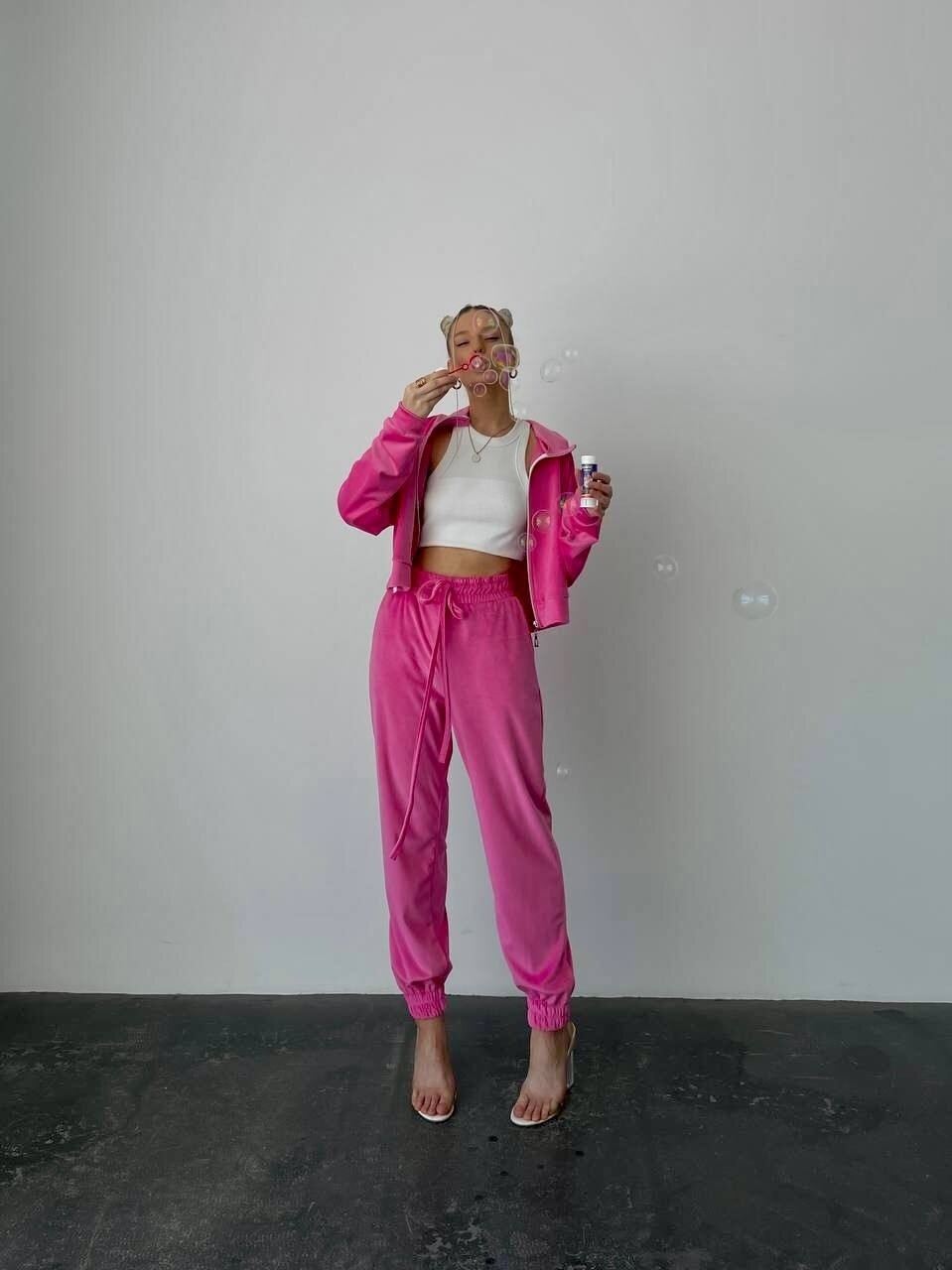 Aksominis kostiumėlis PINK