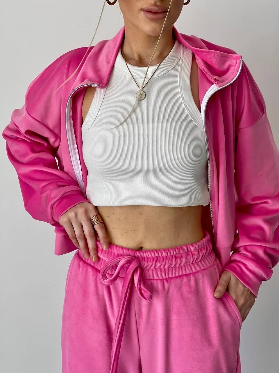 Aksominis kostiumėlis PINK
