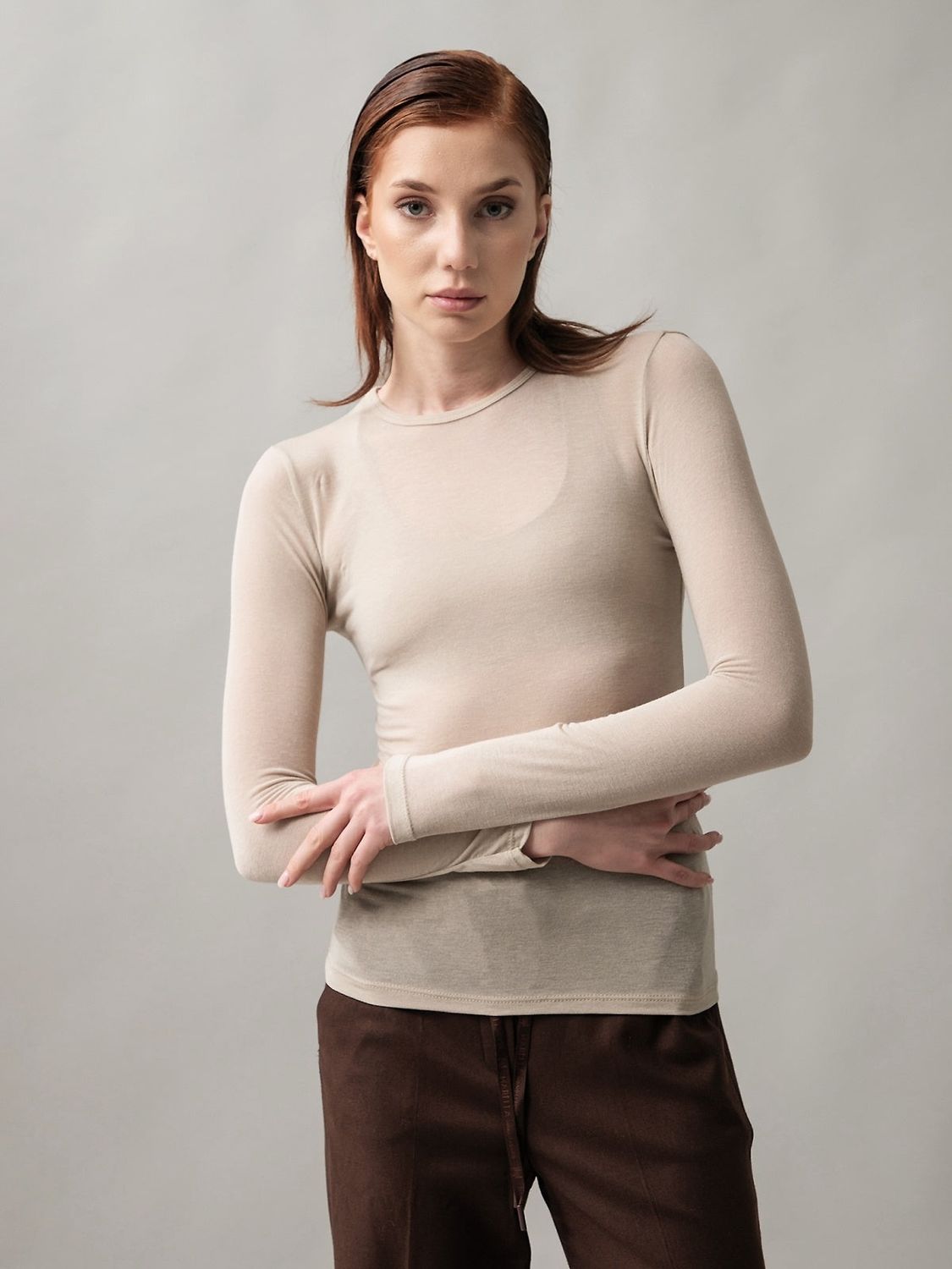 Long sleeve with cashmere