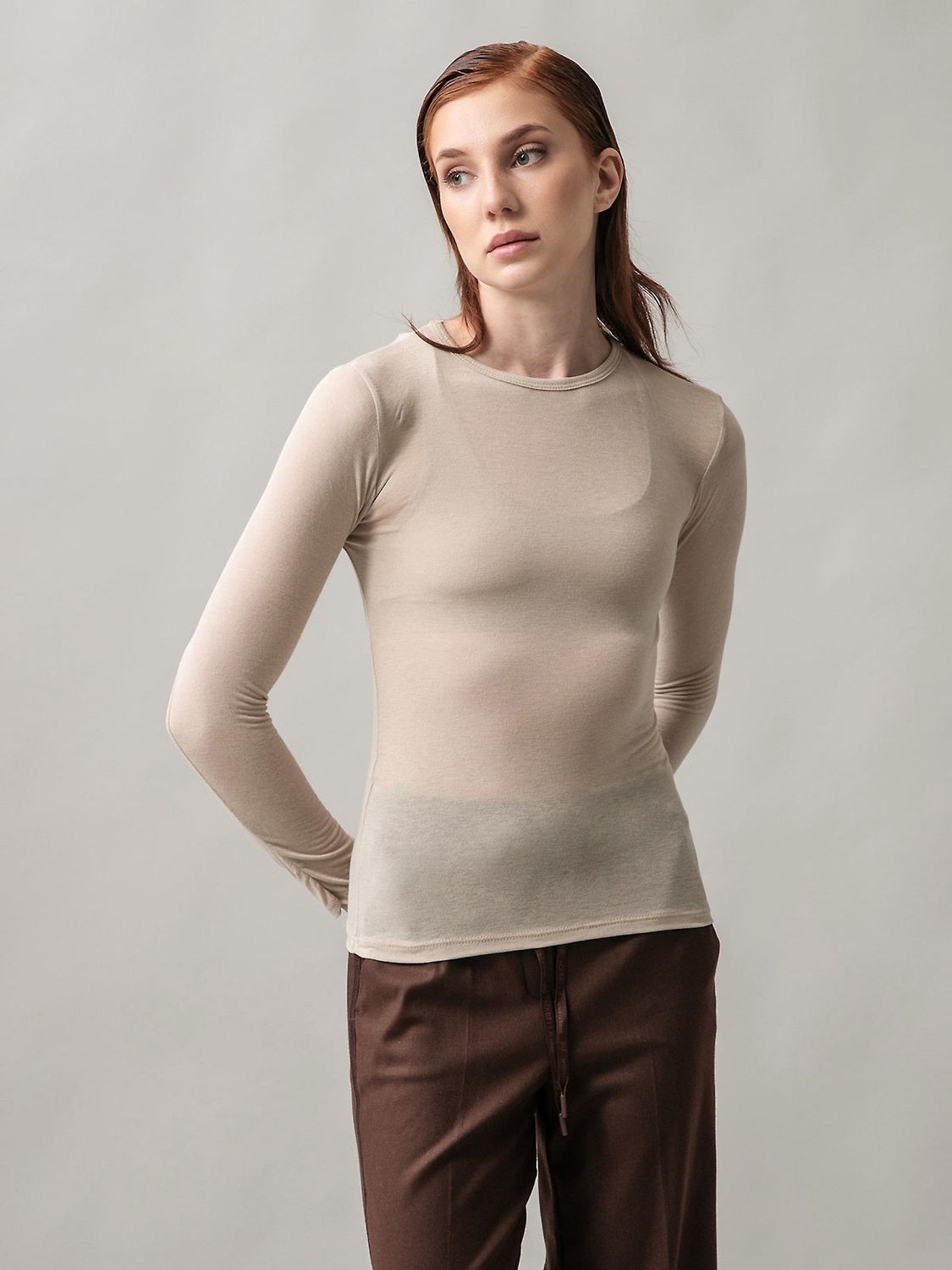 Long sleeve with cashmere
