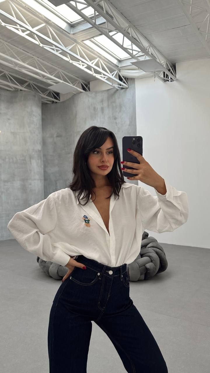 Teddy bear shirt white
