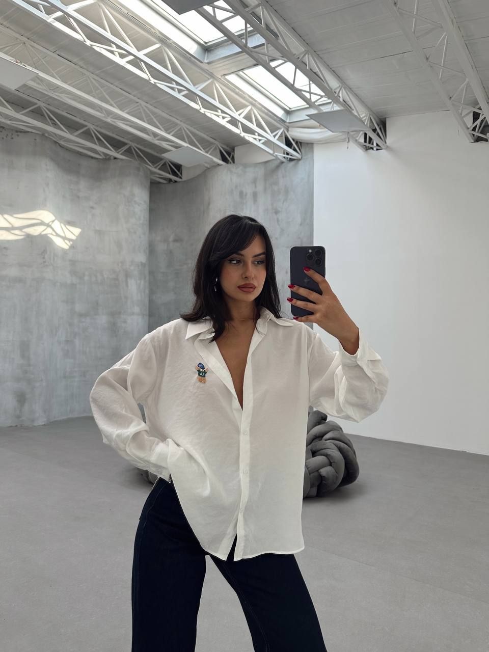 Teddy bear shirt white