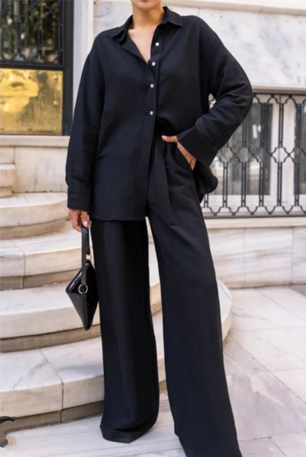 Lino kostiumėlis Black