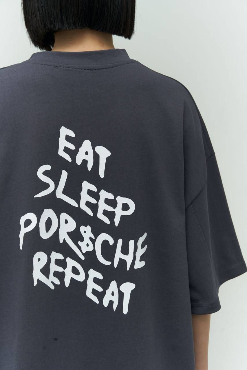 Marškinėliai Eat Sleep Porsche Repeat