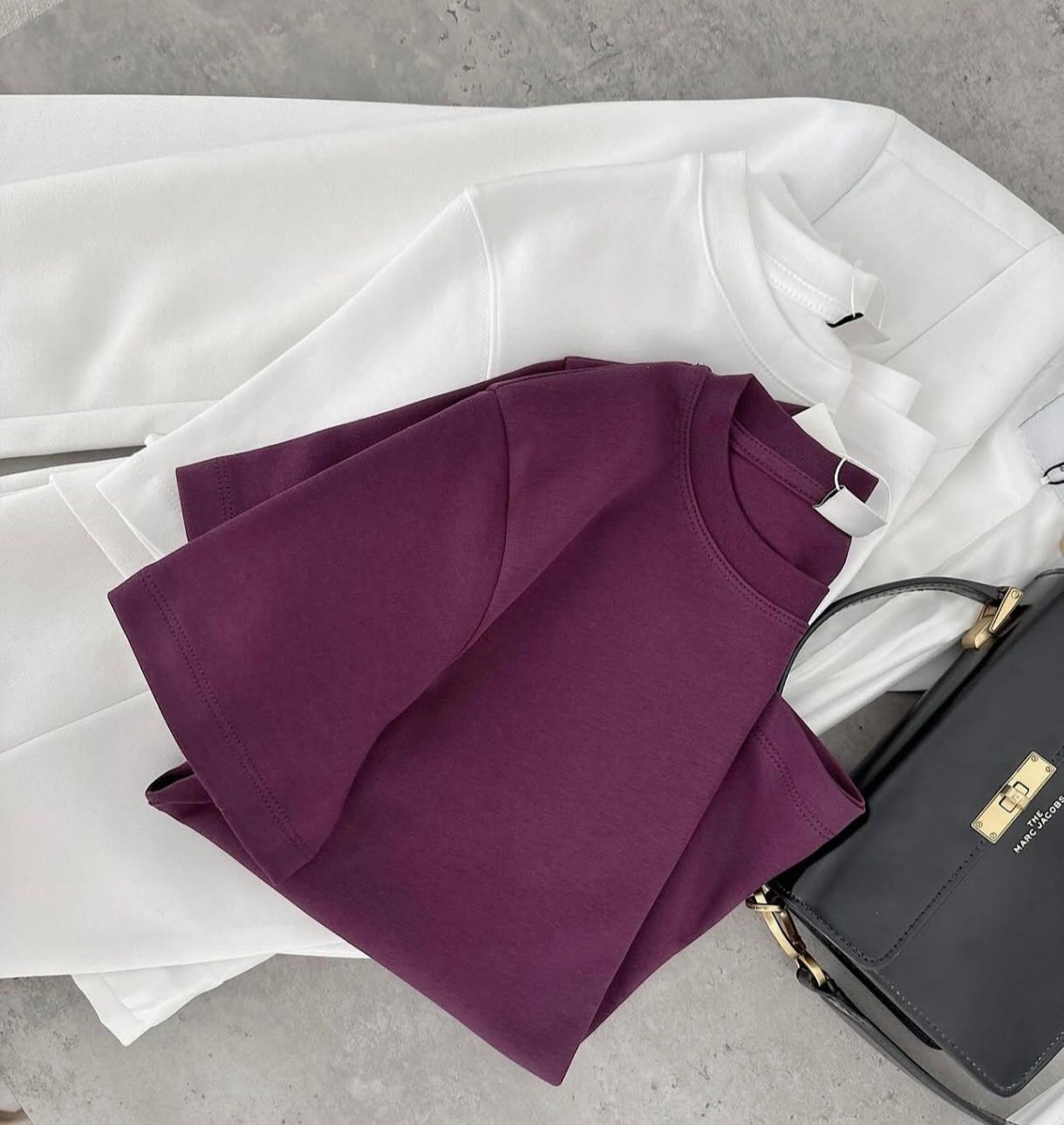 Baziniai marškinėliai Burgundy