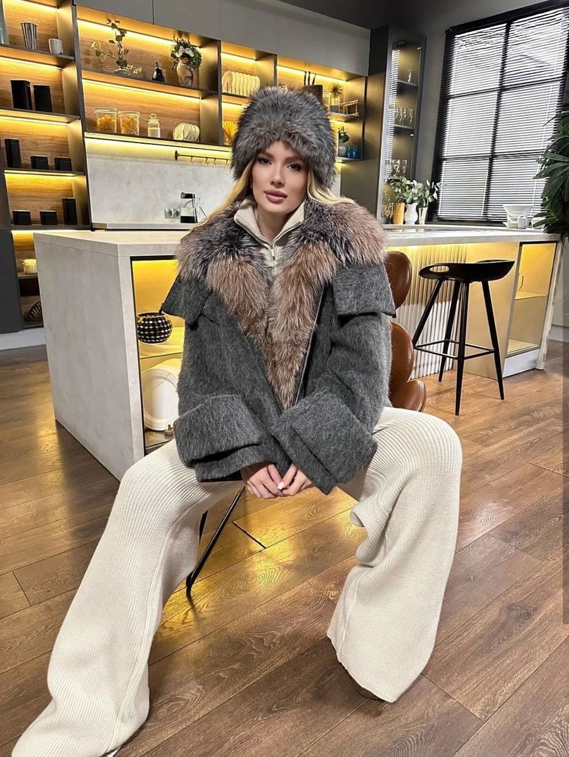 Pūkinė striukė Allen