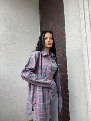 Marškiniai Grey/pink