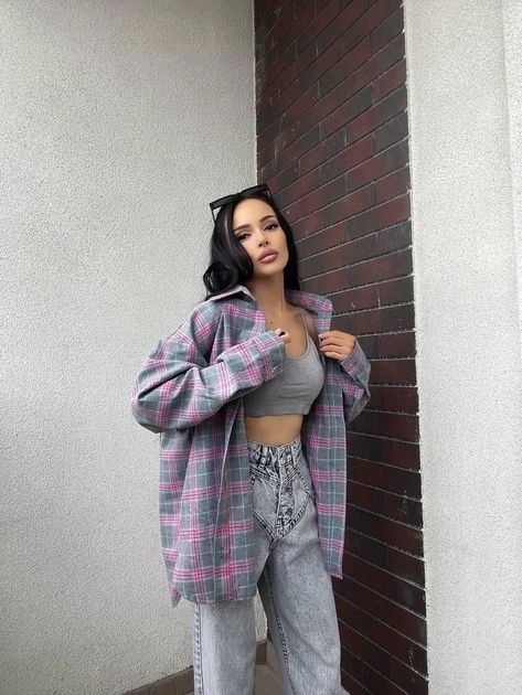 Marškiniai Grey/pink