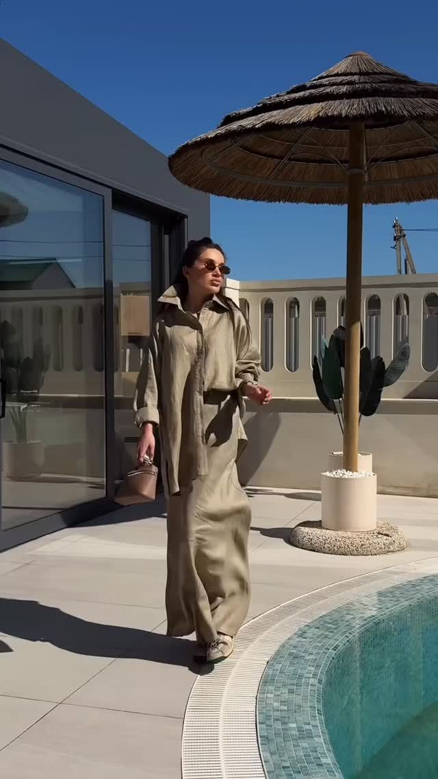 Premium lininis kostiumėlis Lora