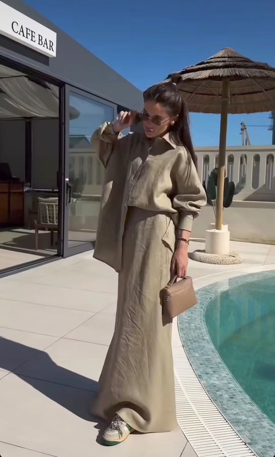 Premium lininis kostiumėlis Lora