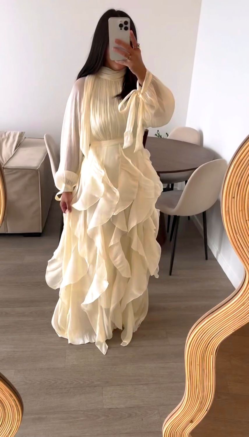 Ivory Whisper Maxi Dress