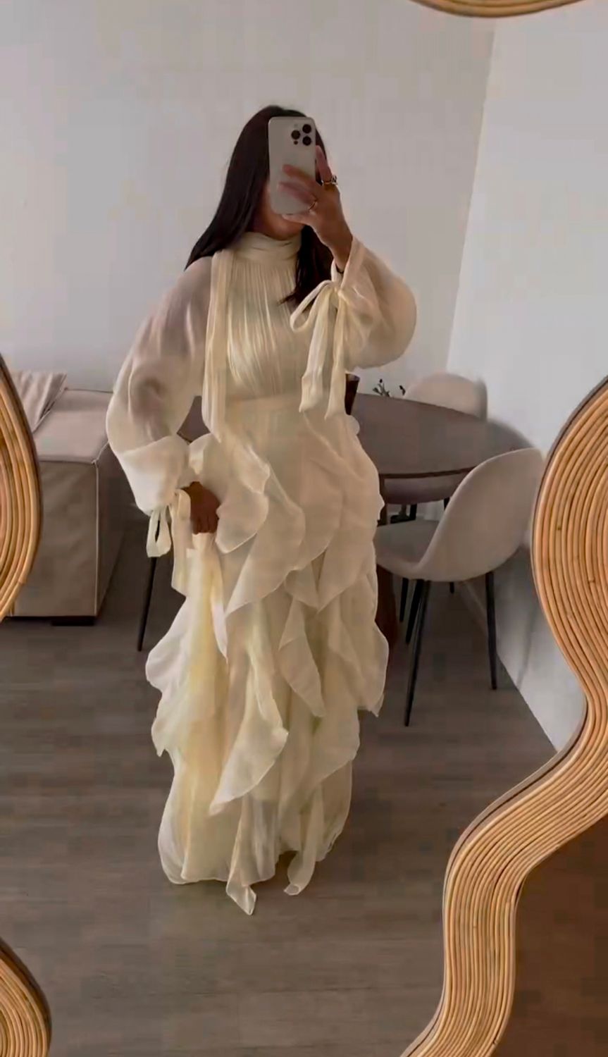 Ivory Whisper Maxi Dress