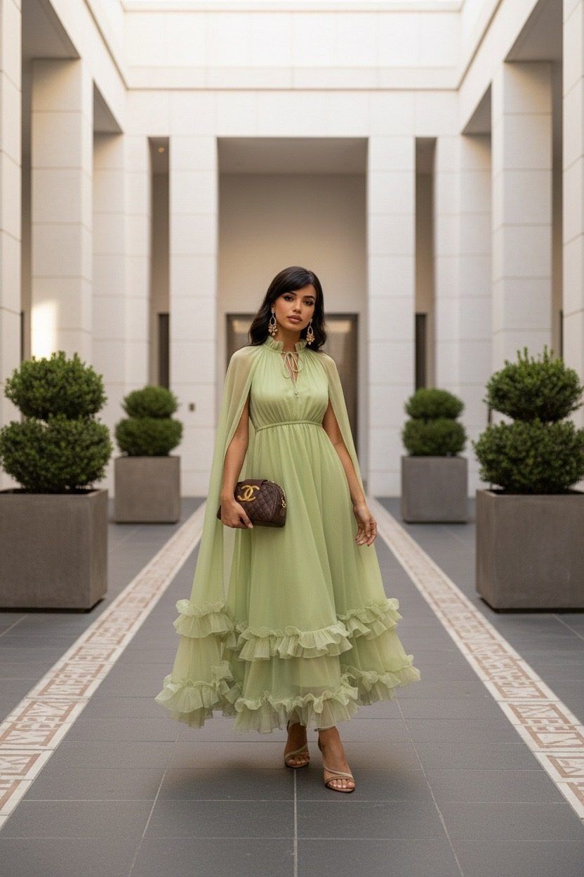 Suknelė Perla pistachio 