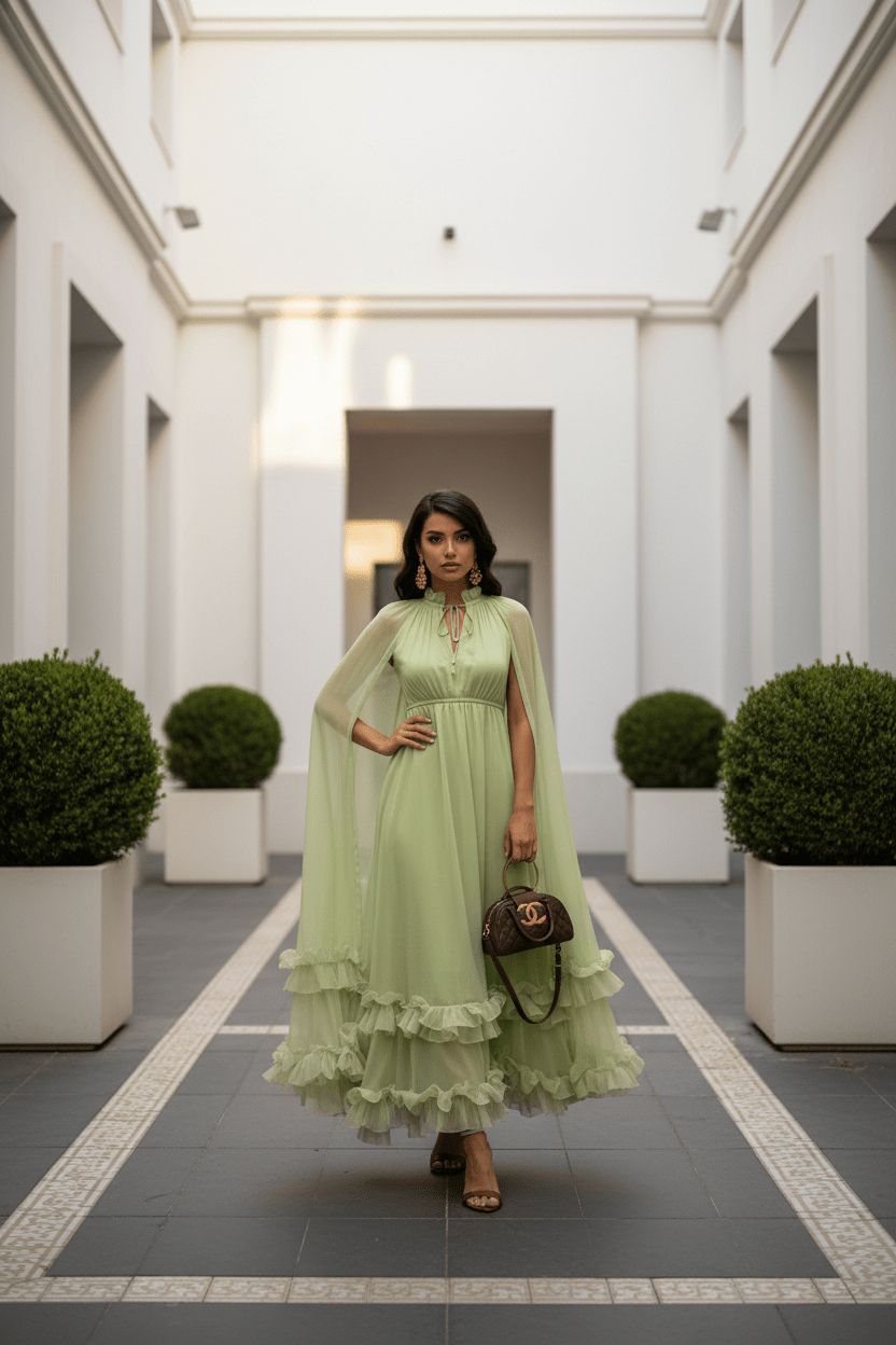 Suknelė Perla pistachio 