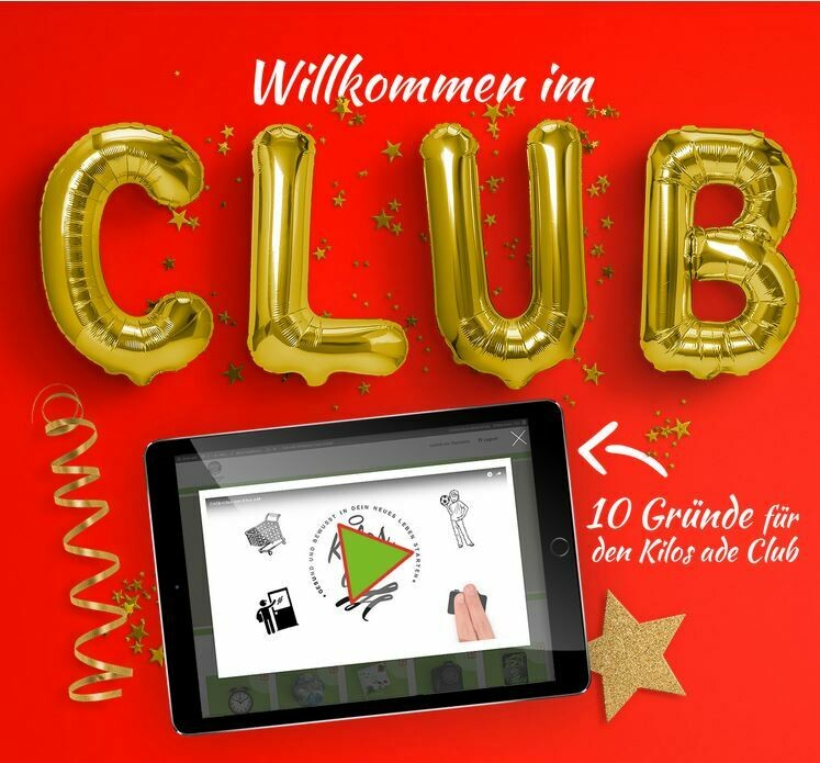 Kilos ade Club 9,99 Euro pro Monat Kilos ade Club 9,99 Euro pro Monat